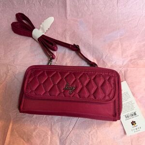 Lug Kickflip SE Crossbody Wallet~Raspberry~NWT